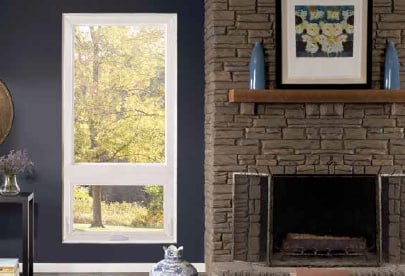 Beautiful vinyl window installation